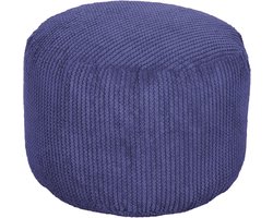 Ronde Poef Voetenbank Paars | Ergonomische Zitzak Ondersteuning voor Woonkamer | Ultra Comfortabel en Duurzaam