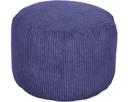 Ronde Poef Voetenbank Paars | Ergonomische Zitzak Ondersteuning voor Woonkamer | Ultra Comfortabel en Duurzaam