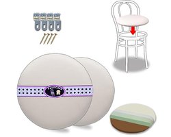 Ronde reserve stoelhoezen van kunstleer voor Thonet-stoel - wasbaar en comfortabel