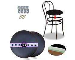 Ronde reserve stoelhoezen van kunstleer voor Thonet-stoelen - Wasbaar en comfortabel