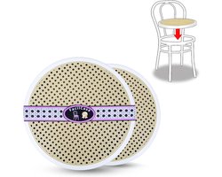 Ronde reserve stoelhoezen van kunstleer voor Thonet-stoelen - Wasbaar en comfortabel