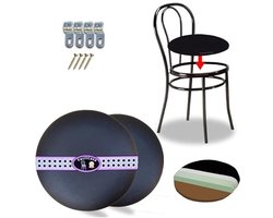 Ronde reservehoezen - Kunstleer - Voor Thonet-stoelen - Wasbaar - Comfortabel