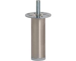 Ronde RVS Meubelpoot - 8 cm (M8) - Bankonderdeel