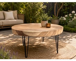 Ronde Salontafel van Massief Suarhout – 100 cm