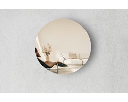 Ronde Spiegel - Woonkamerspiegel - Brons - Diameter: 20 cm - Dikte: 4 mm - In Nederland Geproduceerd - Excl. Montageset - Top Kwaliteit Wandspiegel Zonder Lijst