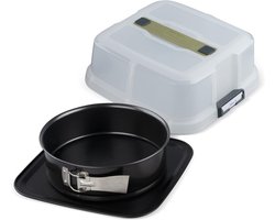 Ronde Springvorm 24 cm met Deksel voor Bakken en Transport