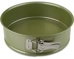 Ronde springvorm - milieuvriendelijk - 1 stuk - groen - roestvrij staal - 24 x 7,5 cm