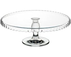 Ronde taartplateau met voetstuk voor gebak en etagère, 32 cm