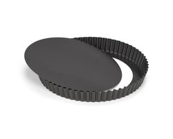 Ronde taart/quiche bakvorm zwart 20 cm