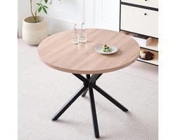 Ronde tafel met robuuste X-vorm poten - Modern design voor keuken en kleine ruimtes