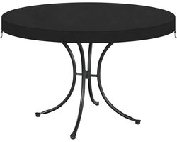 Ronde Tafelhoes voor Tuinmeubelen - Waterdicht, Winterhard & UV-Bestendig Oxford Stof - Beschermhoes voor Ronde Tuintafel - Voor Tuineigenaren - Tafelhoes - Diameter 122 x 10 cm - 1 Stuk