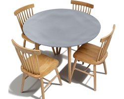 Ronde Tafelkleed met Elastiek voor Buiten - 48 Inch voor Tafel met een Diameter van 90-110 cm - Waterdicht, UV-bestendig en Geschikt voor Tuinmeubilair