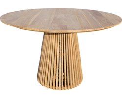 Ronde Teakhouten Eettafel 120cm uit Indonesië