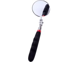 Ronde telescopische inspect spiegel voor auto, 50mm roestvrijstalen inspectie spiegel, ideaal voor mechanische voertuigen en garage gebruik