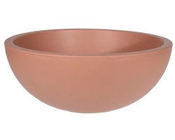 Ronde terracotta plantenbak van gerecycled materiaal - 39 cm - ideale bloempot voor tuin, terras en balkon