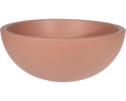 Ronde terracotta plantenbak van gerecycled materiaal - 39 cm - ideale bloempot voor tuin, terras en balkon