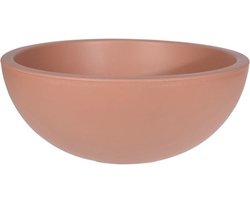 Ronde terracotta plantenbak van gerecycled materiaal - 39 cm - voor tuin, terras en balkon