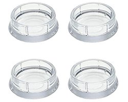 Ronde transparante meubelonderzetters, 4 stuks, Ø 40 mm, hoogwaardig kunststof, vloer- en meubelbescherming