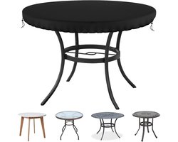 Ronde Tuin Tafel Bescherming - Scheurvast 420D Tafelkleed voor Buiten en Binnen, Waterdicht, UV-Bestendig en Windproof, Geschikt voor Tafels tot 78 cm