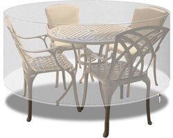 Ronde tuinmeubelafdekking, waterdicht en winddicht, beschermhoes voor terrastafel en stoelen, extra groot, 190 x 80 cm