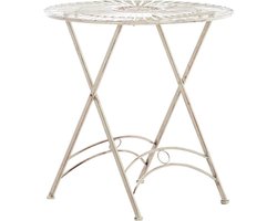 Ronde Tuintafel Antiek Stijl - Inklapbaar ijzeren balkon- en tuintafel