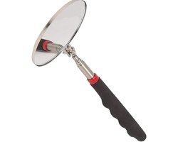 Ronde Uittrekbare Telescopische Spiegels voor Auto Inspectie, Handgereedschap met Handvat, RVS Reflector voor Auto Reparatie en Onderhoud