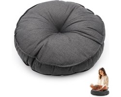Ronde Vloerkussen van 45 cm, Weerbestendig en Waterdicht, Perfect voor Tuin, Balkon en Binnengebruik, Dikte 10 cm, Comfortabele Zitkussen voor Meubels