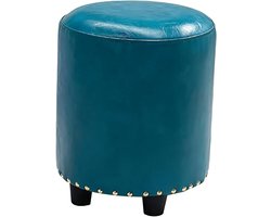Ronde voetenbank - Ottomaanse kruk - Ontspanning thuis - Compact en lichtgewicht - 33x33x35 cm - Meerdere kleuren