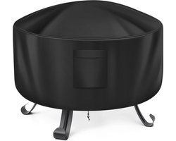 Ronde Vuurkorf Cover – 56,5 cm (34 inch) Heavy Duty Oxford Stof, Waterdicht en Duurzaam voor Buiten