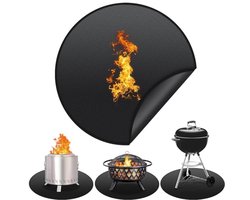 Ronde Vuurvaste Onderlegger 50 cm - Hittebestendige Grillmat voor Tafelhaard en Vuurschalen