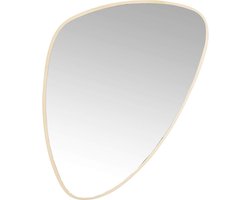 Ronde Wandspiegel Goud Lijst Rechthoekig 83x56 cm Sierlijk Design