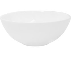 Ronde wastafel zonder overloop Ø 28x11,6 cm Wit keramiek LuxeBath