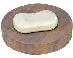 Ronde Zeepschaal van Natuurlijk Marmer voor Badkamer of Keuken - Houdt Zeep Droog