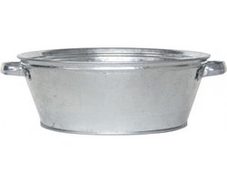 Ronde zilveren drankemmer/drankkoeler 9 liter