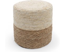 Ronde Zitkruk van Geknoopt Zeegras - Boho Stijl - Natuurlijk en Stevig