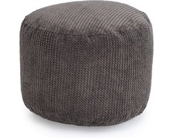 Ronde Zitzak Voetenbankje- Poef Rond - Voetsteun voor Binnen - Ergonomisch Ontworpen Poef - Ultra Comfortabel & Duurzaam Poef