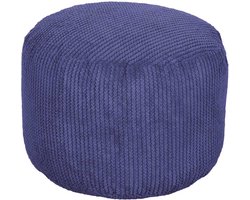 Ronde Zitzak Voetenbankje- Poef Rond - Voetsteun voor Binnen - Ergonomisch Ontworpen Poef - Ultra Comfortabel & Duurzaam Poefs
