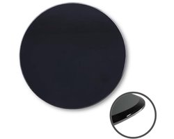 Ronde Zwarte Glasplaat 90cm - Veilig ESG Glas voor Vloer en Open Haard