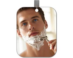 Rondom spiegel voor in de douche en badkamer, 360 graden anti-condens scheerspiegel, ideaal voor make-up en reizen, 7 x 5 inch