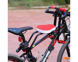 Ronte - Kinderfietszitje met armleuning en voetpedalen voor veilig vervoer van baby's en peuters tot 41 kg - grijs