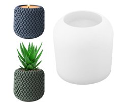 Ronte - Siliconen gietvormen voor 3D kaarshouder en beton voorraadpot