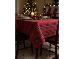 Rood Geruit Kerst Tafelkleed 140x200 cm - Windsor Tartan