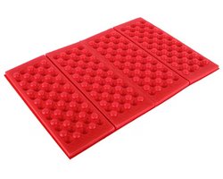 Rood opvouwbaar kampeer matje dames en heren lichtgewicht outdoor zitmat compact schuim zitkussen geschikt voor kamperen wandelen vissen festivals en buitenactiviteiten draagbare opvouwbare zitmat