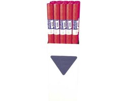 Rood papieren tafelkleed op rol - 800x118cm