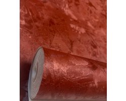 Rood satijnlook behang cafe kroegen 30192