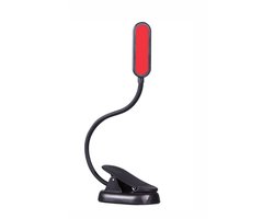 Roodlicht Leeslampje - Stimuleert Melatonine en Bioritme voor Betere Slaap - Klemlamp voor in Bed - Leeslampje voor Boek - Rood Licht Lamp