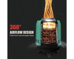 Rookvrije tafelhaard - draagbaar en lichtgewicht - 1 stuk - roestvrij staal - 15x24cm