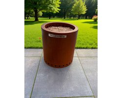 Rookvrije vuurton cortenstaal M 12inch