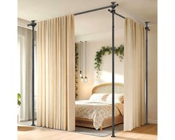 Roomdivider - Ruimteverdeler zonder Boren - Kamerscherm - Scheidingswand - Indeling