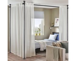 Roomdivider - Ruimteverdeler zonder Boren - Kamerscherm - Scheidingswand - Opdeling